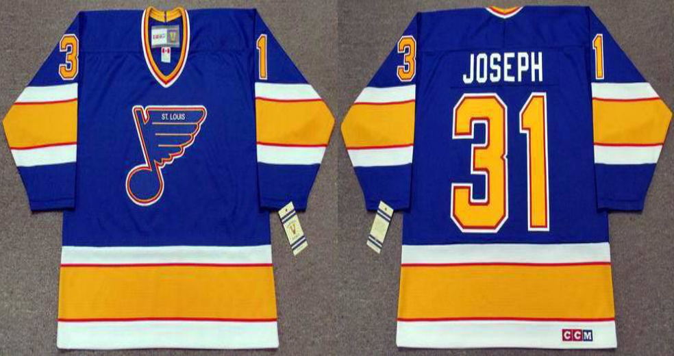 2019 Men St.Louis Blues #31 Joseph blue style2 CCM NHL jerseys->st.louis blues->NHL Jersey